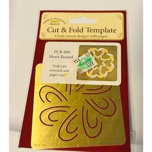 New- Brass Stencil- Cut & Fold Template
Create woven designs with paper